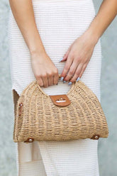 Stella Woven Straw Crossbody Bag - Stylish & Versatile, Crossbody Bags, $ 55.00, A Moment Of Now™